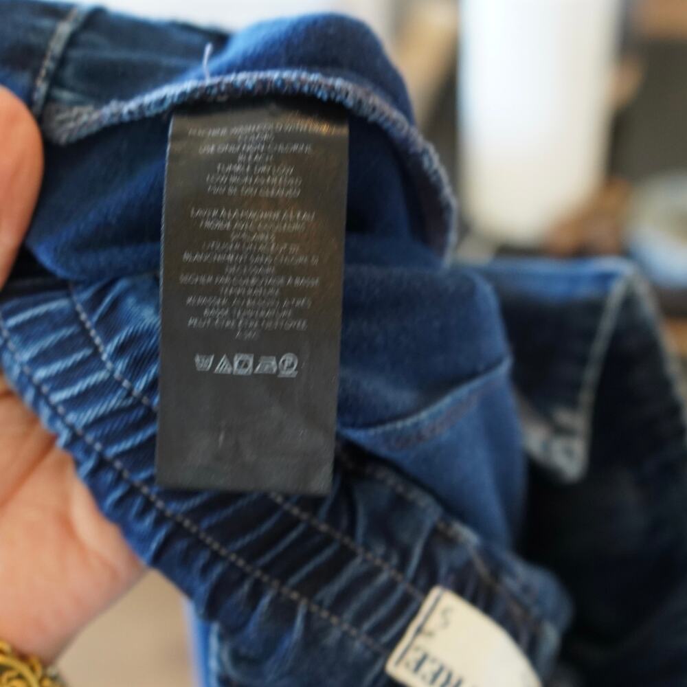 We The Free Amsterdam High-Rise Barrel Jeans Small Pull On Elastic Waist - Picture 5 of 8